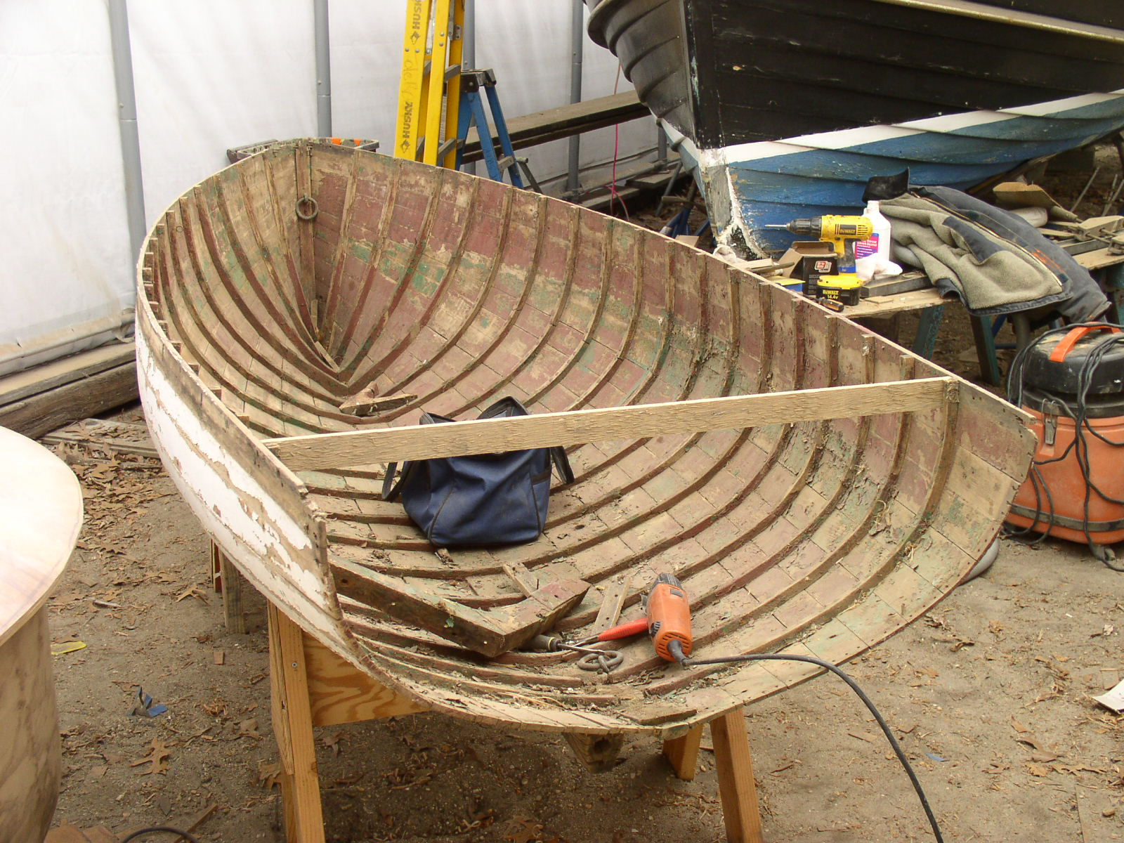 Transom removed